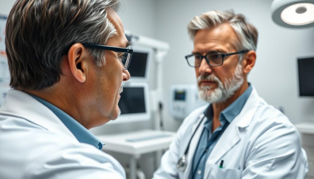 Arzt untersucht Patienten