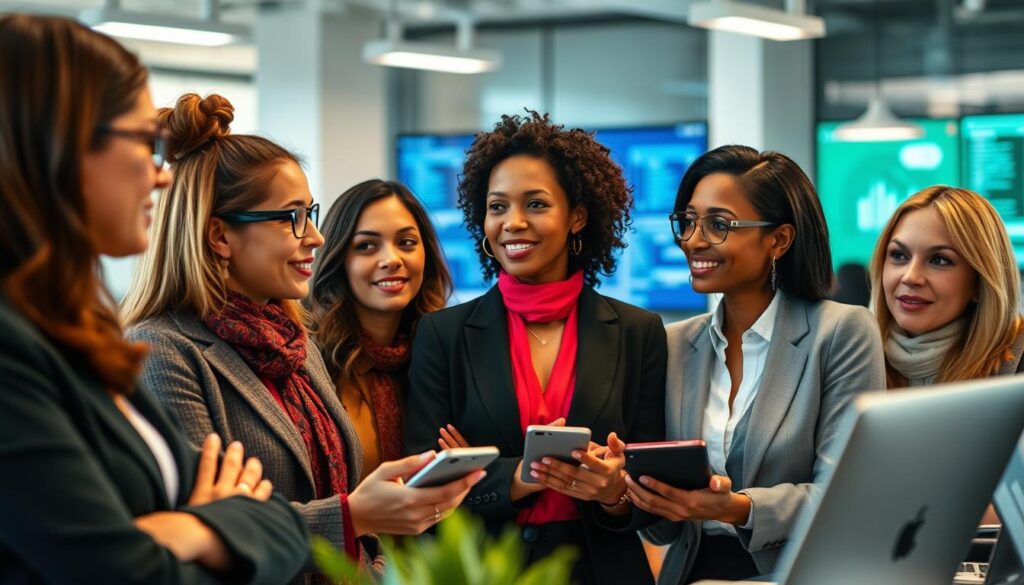 Frauen in Führungspositionen der Tech-Branche