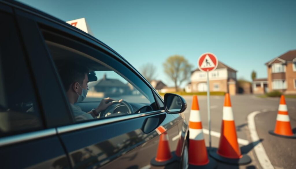 weshalb müssen sie hier warten Frage Führerscheinprüfung