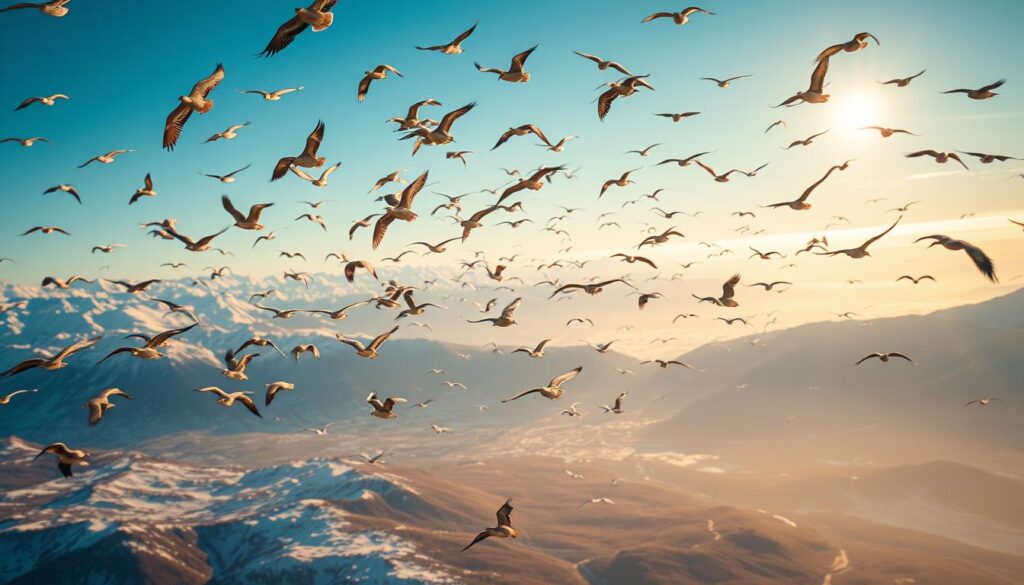 Wohin fliegen Zugvögel