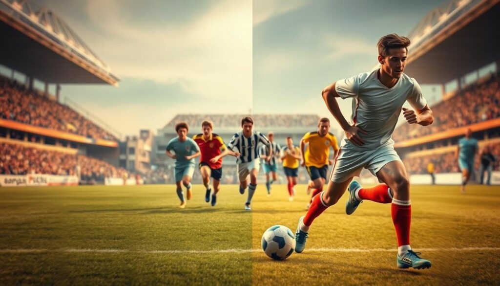 Entwicklung der Geschwindigkeit im Fußball Entwicklung der Geschwindigkeit im Fußball