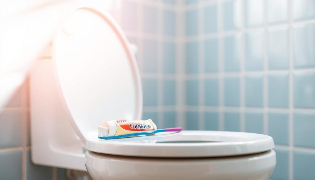 Gebissreiniger Toilette