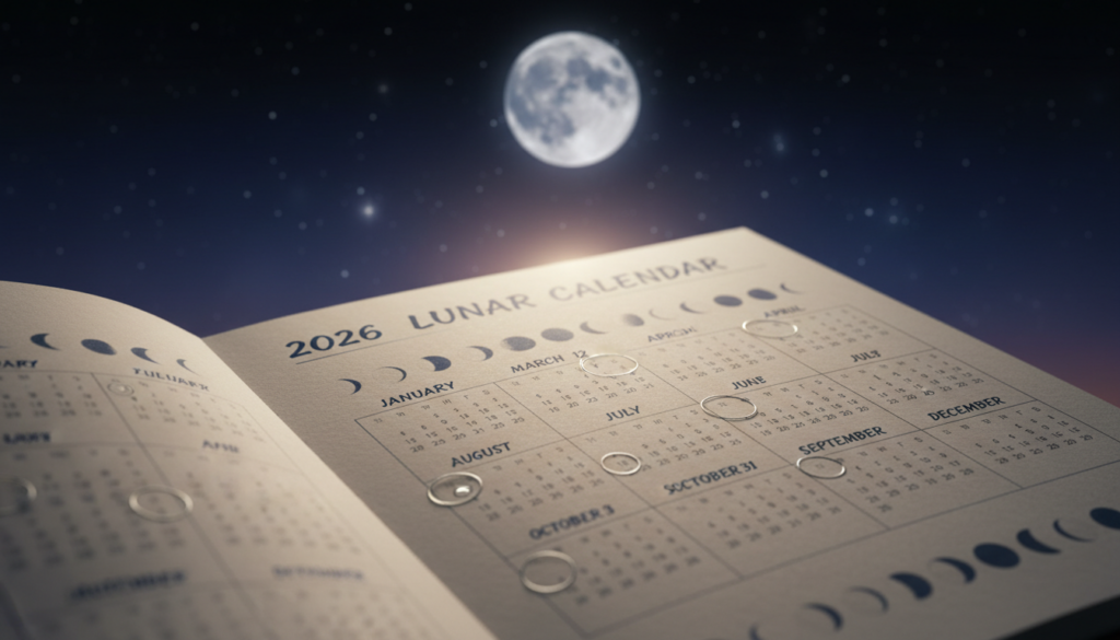 Vollmond Kalender 2026 Übersicht Vollmond Kalender 2026 Übersicht